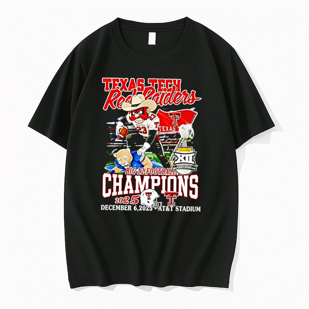 Texas Tech Red Raiders As The 2025 Big 12 Football Champions Shirts