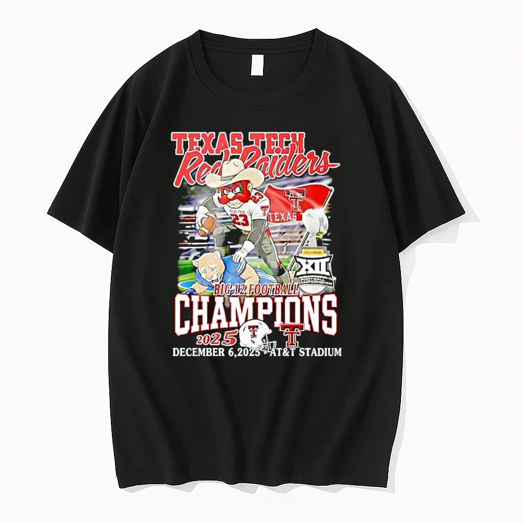 Texas Tech Red Raiders As The 2025 Big 12 Football Champion Shirts