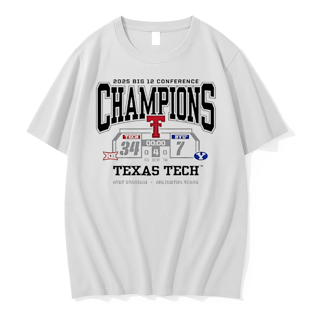 Texas Tech Red Raiders Beat Byu Cougars Big 12 Conference Champions 2025 Shirts