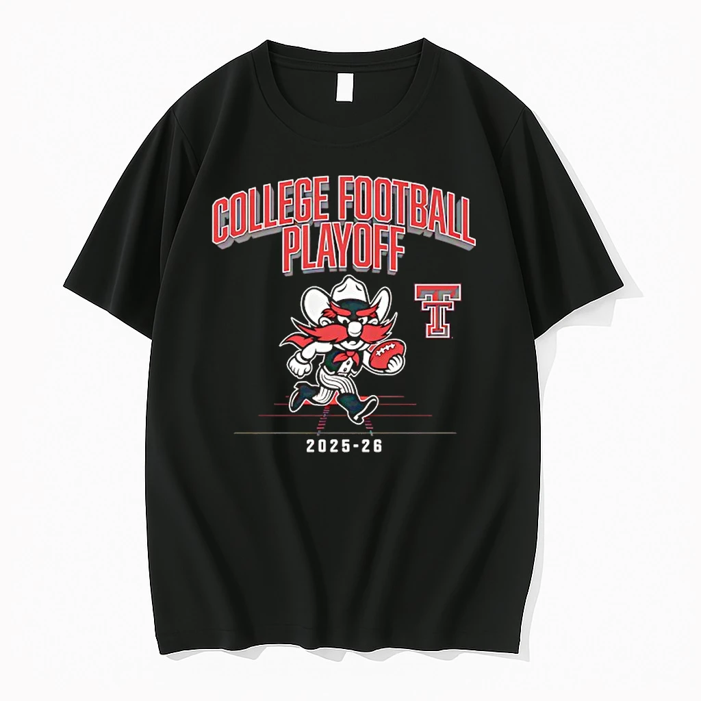 Texas Tech Red Raiders Mascot Cfp College Football Playoff 2026 Shirts