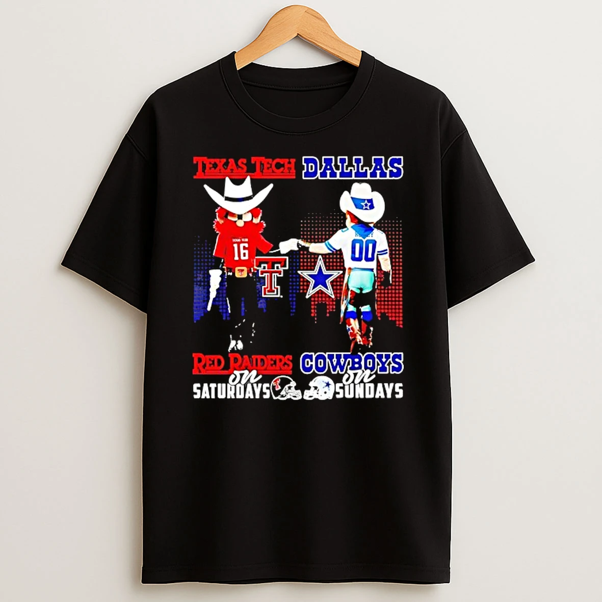 Texas Tech Red Raiders On Saturdays Dallas Cowboys On Sundays Mascot Shirts