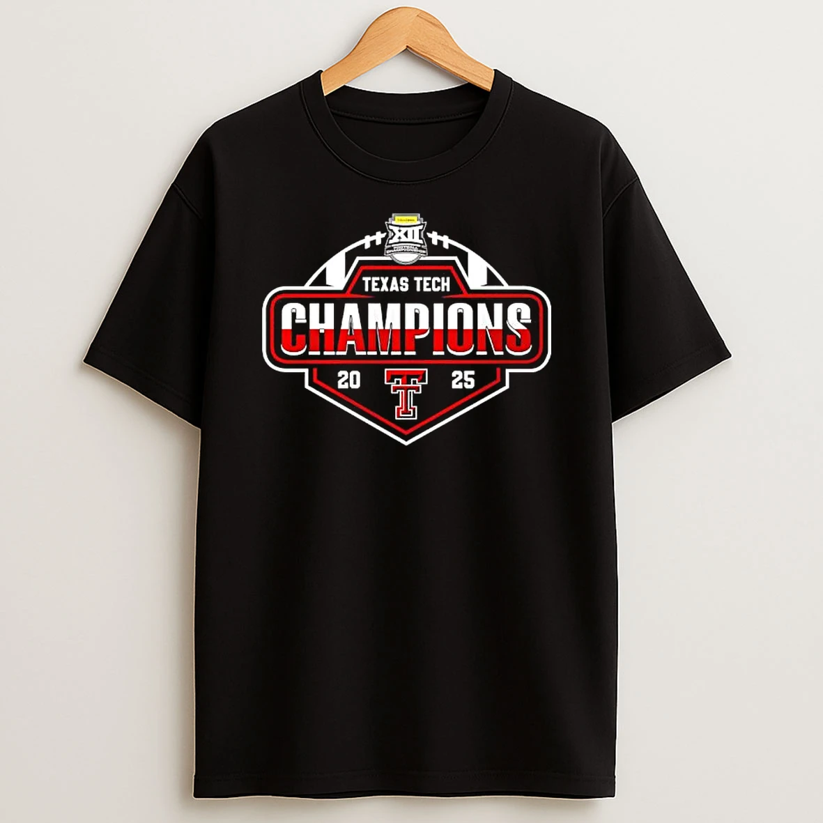 Texas Tech Red Raiders X Big 12 Champions 2025 Logo Shirts