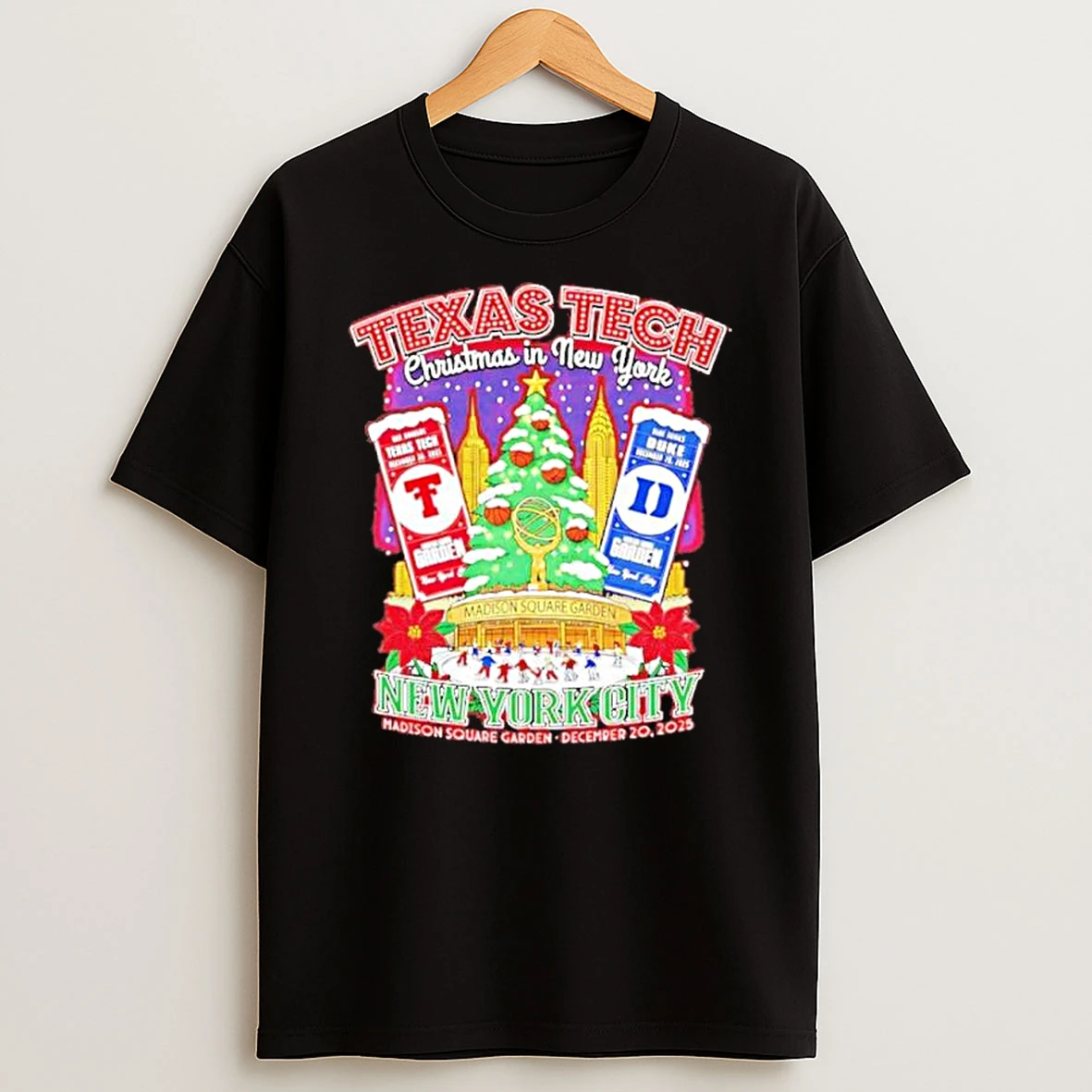 Texas Tech Skate Past Duke Holiday In New York December 20 2025 Shirts