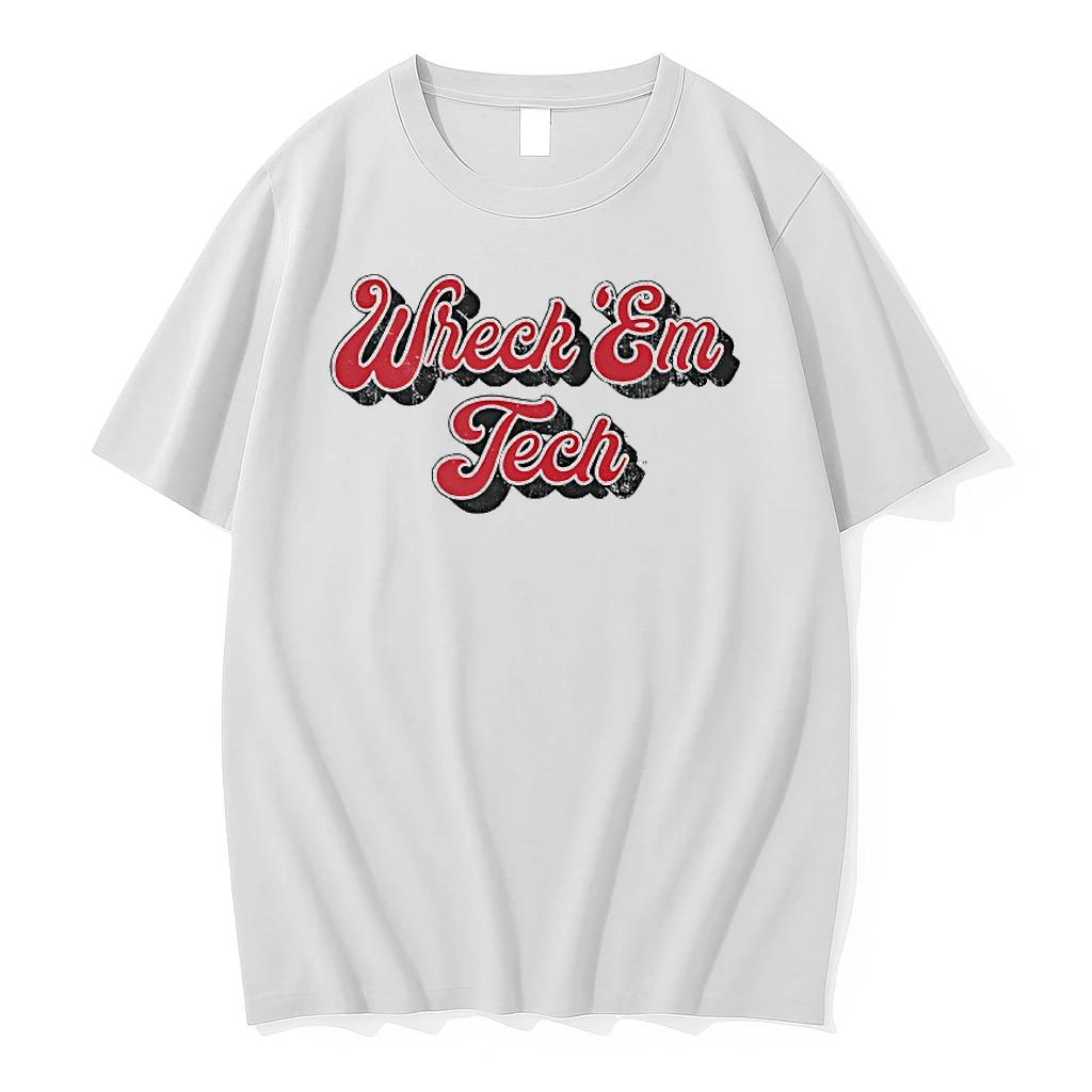Texas Tech Wreck Em Tech 70s Script Shirts