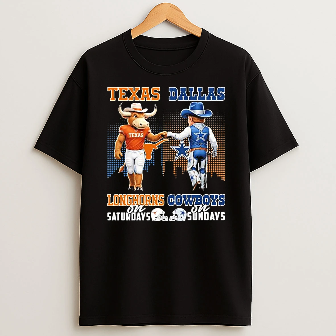 Texas Vs Cowboys Mascot On Saturdays And On Sundays Shirts