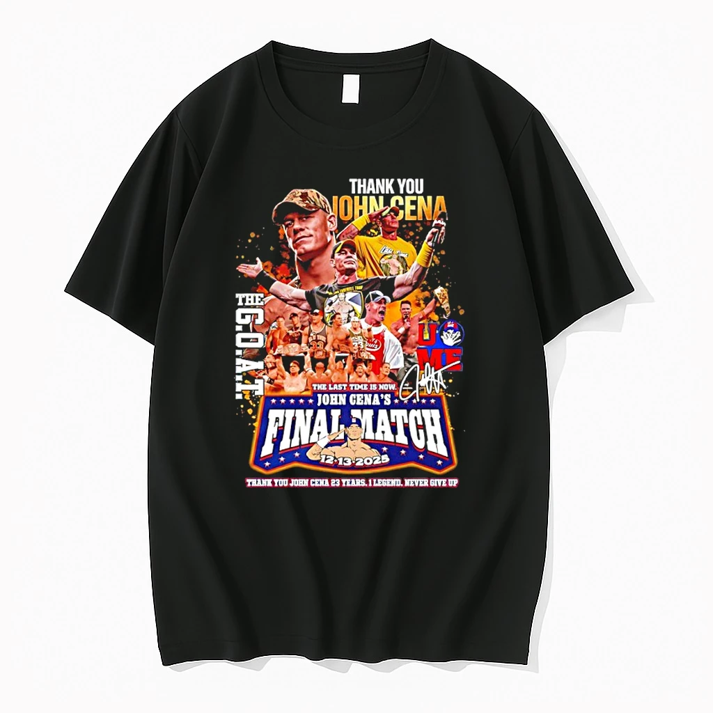 Thank You John Cena Final Match The Goat The Last Time Is Now Signature Shirts