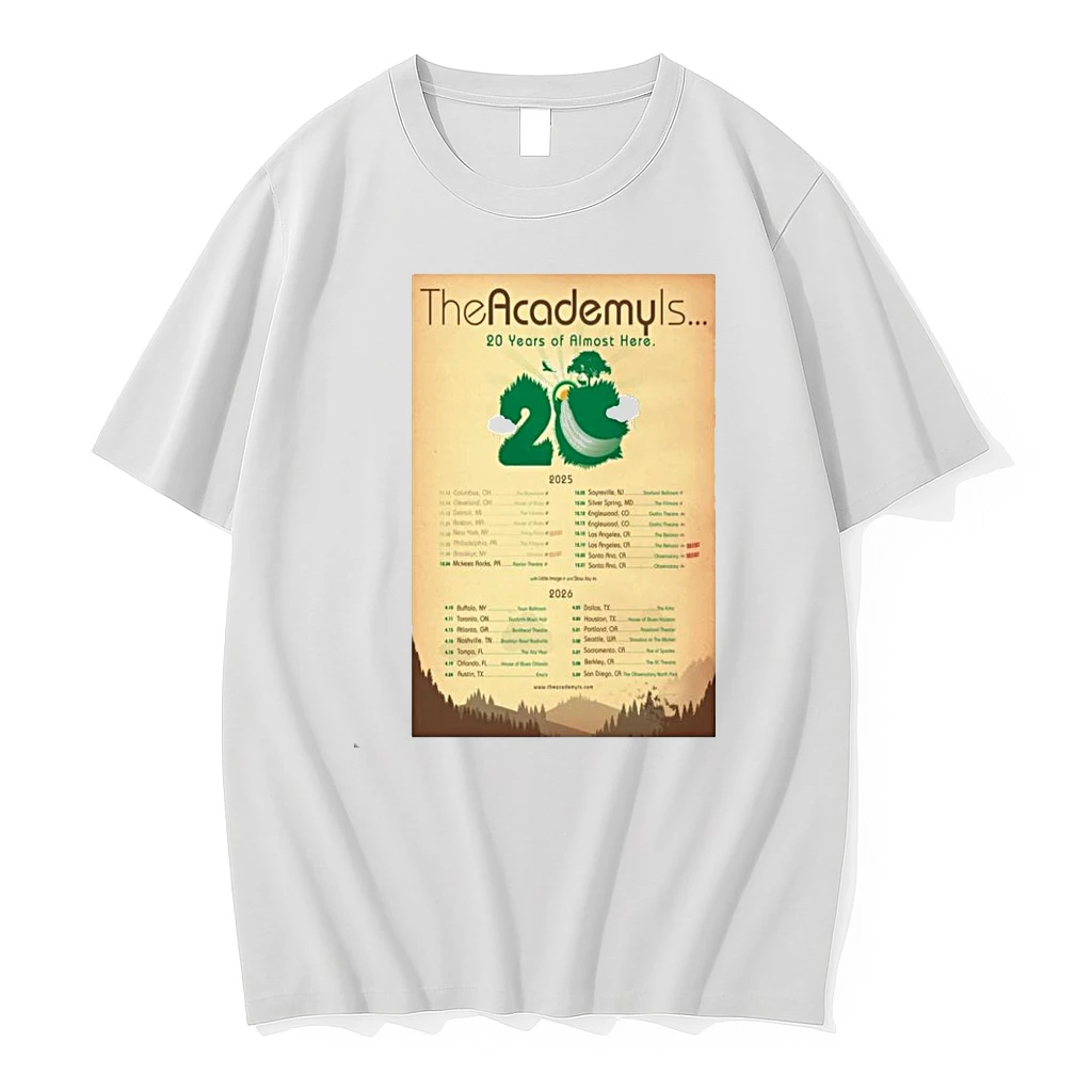 The Academy Is 20 Year Almost Here Anniversary Tour 2025 2026 Shirts