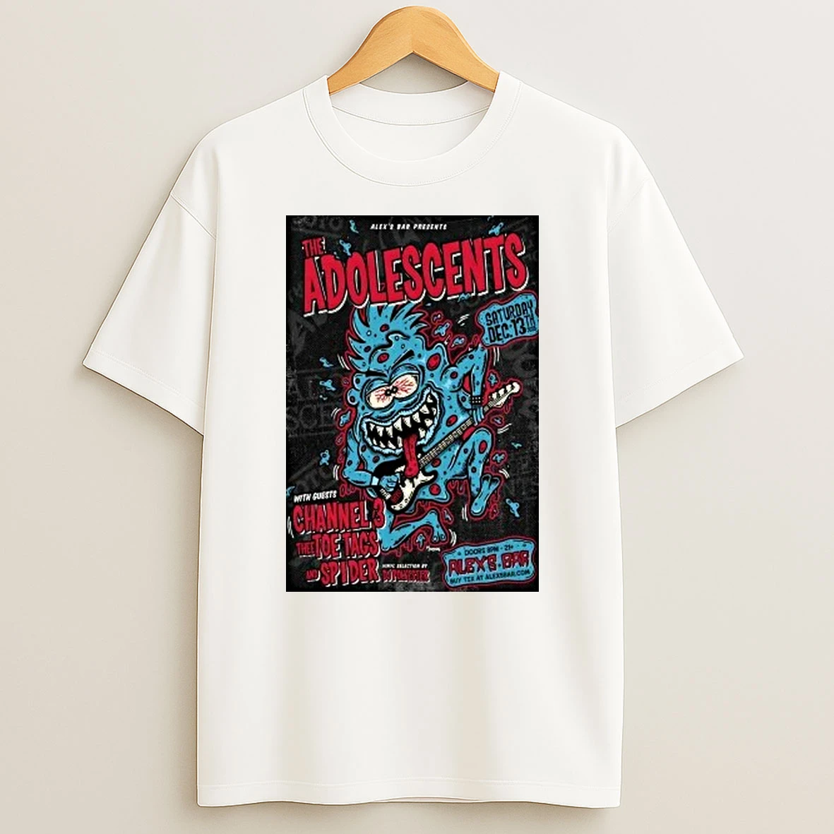 The Adolescents Event Long Beach On Dec 13 2025 Shirts