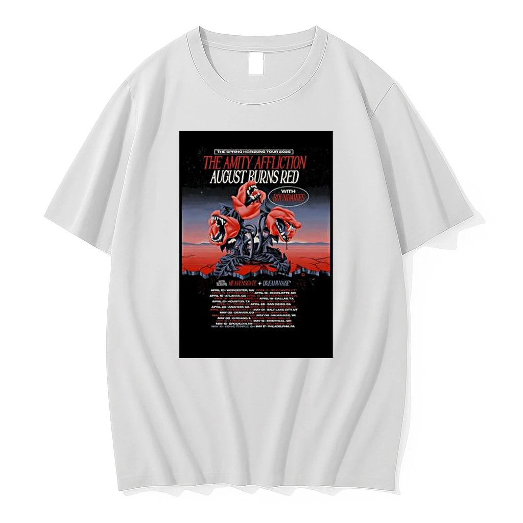 The Amity Affliction And August Burns Red North America Tour 2026 Shirts