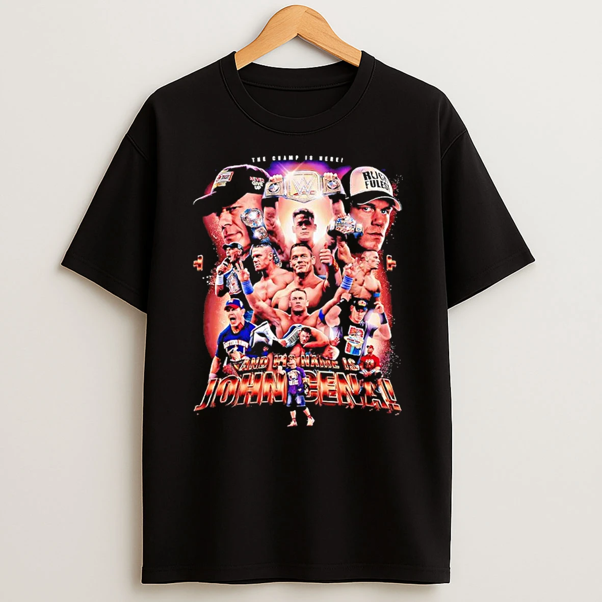 The Champ Is Here And His Name Is John Cena Graphic Shirts