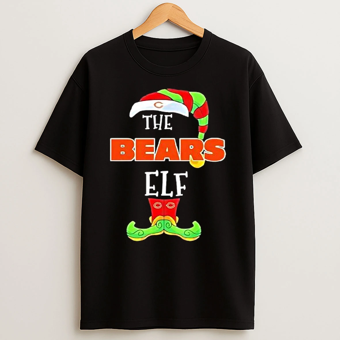 The Chicago Bears Football Christmas Elf Shirts