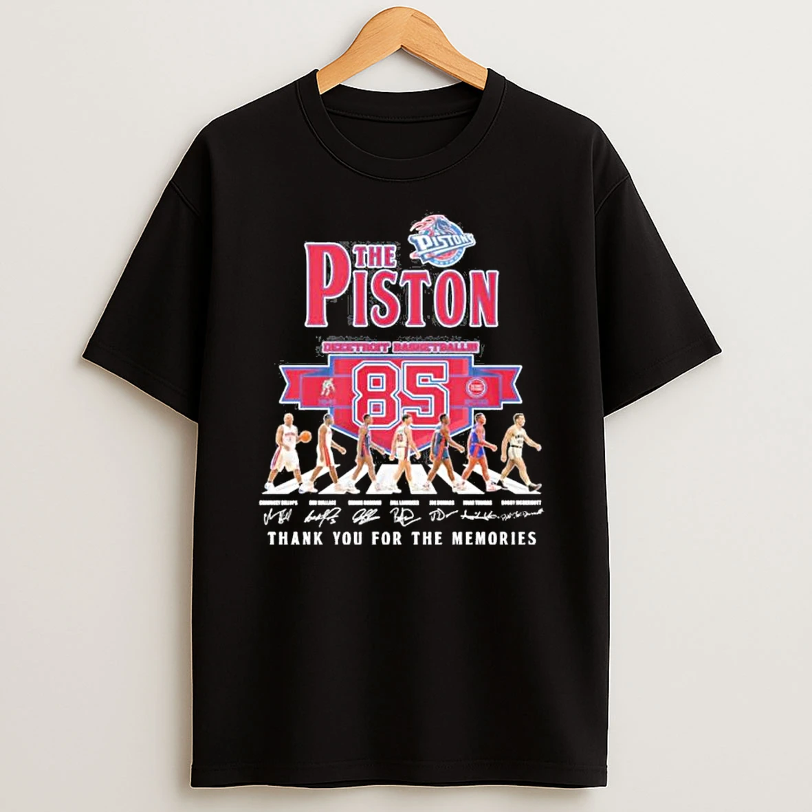 The Detroit Pistons Abbey Road 85th Anniversary Shirts
