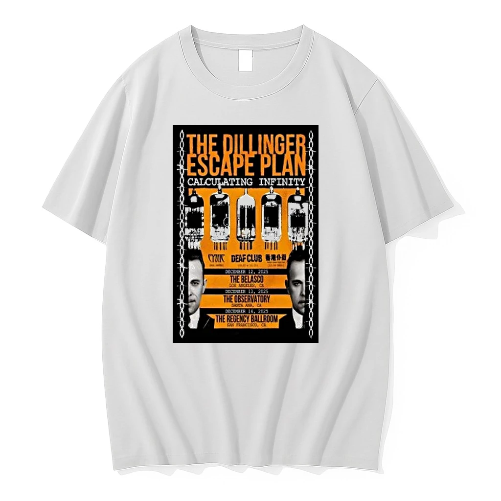 The Dillinger Escape Plan California 2025 Tour Shirts