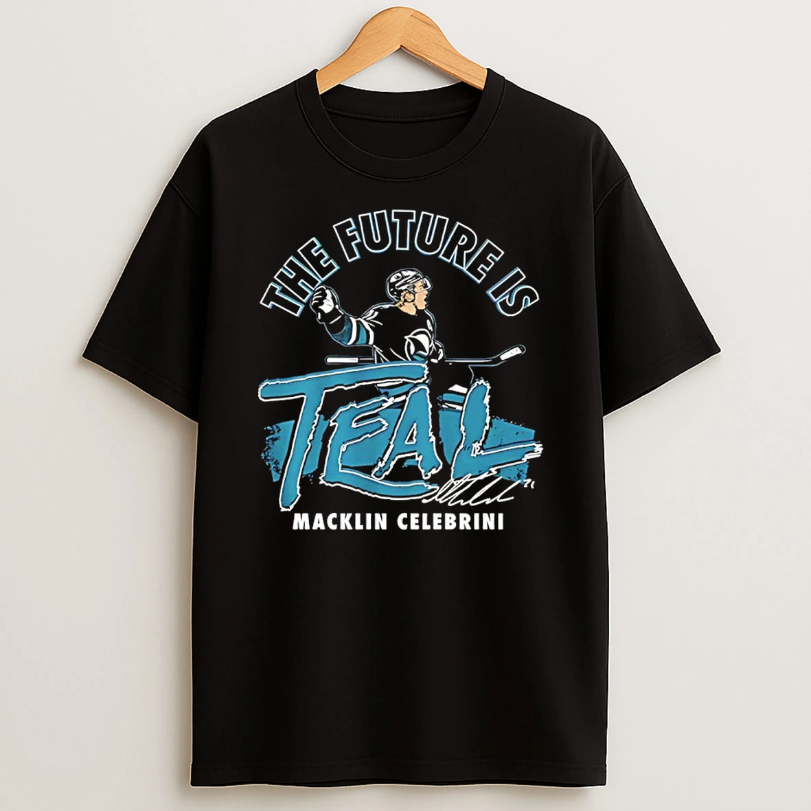 The Future Is Teal Macklin Celebrini San Jose Sharks Signature Shirts