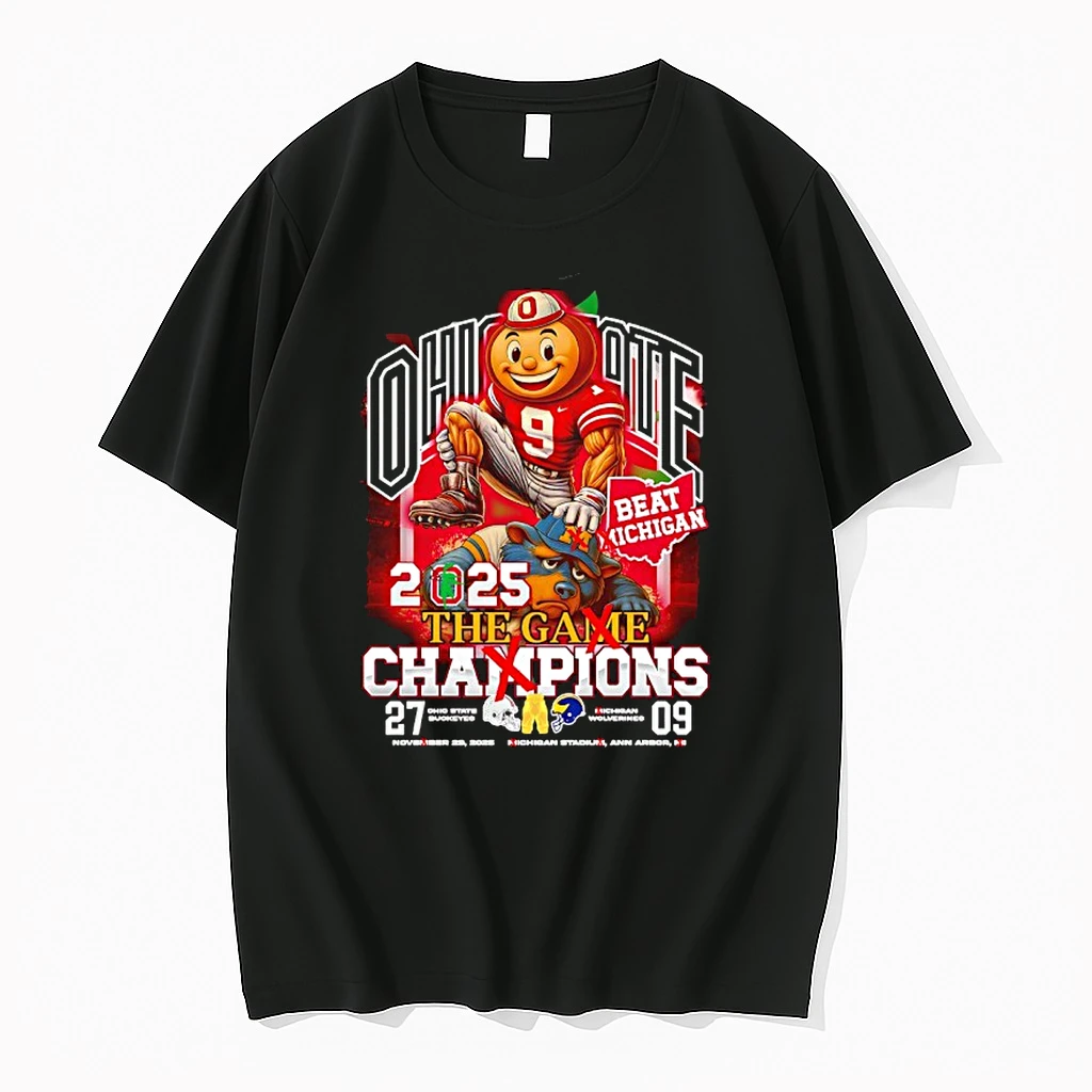 The Game Ohio State Football November 29th 2025 Brutus Buckeye Michigan Wolverines Mascot Shirts