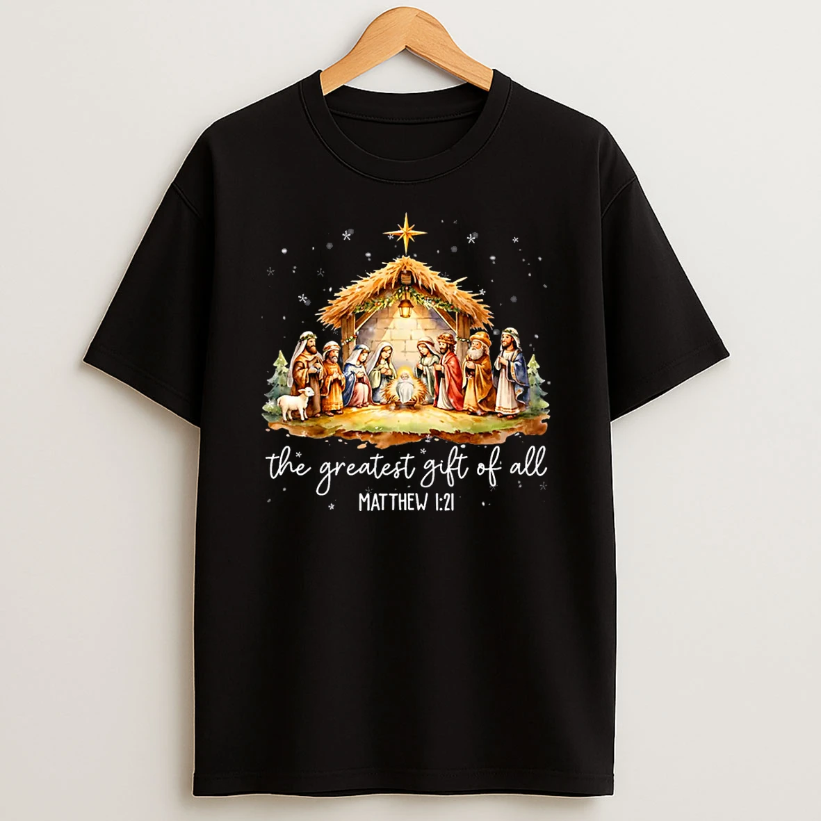 The Greatest Gift For All Christmas Nativity Jesus Christian Shirts