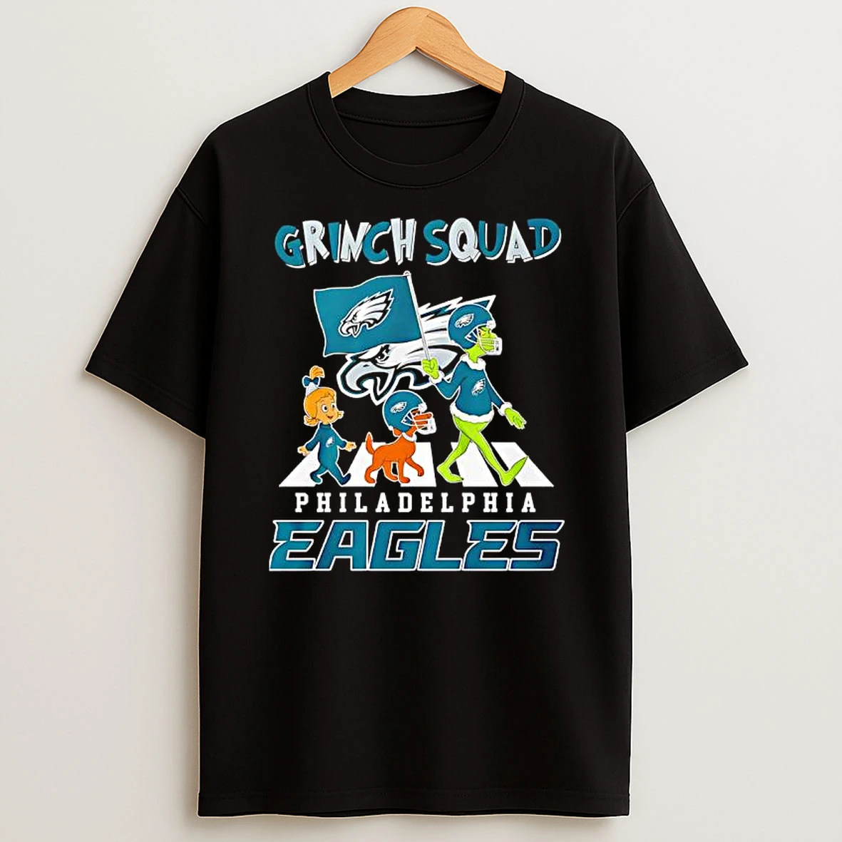 The Grinch And Friends X Grinch Squad Philadelphia Eagles Shirts