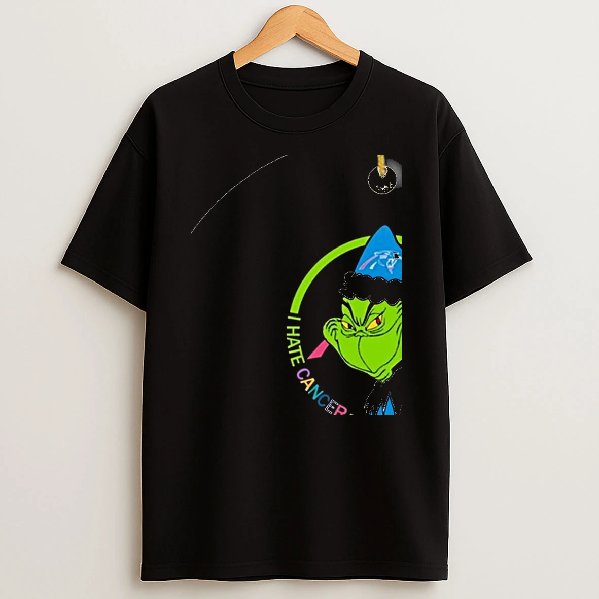 The Grinch I Hate Cancer But I Love My Carolina Panthers Merry Christmas Shirts