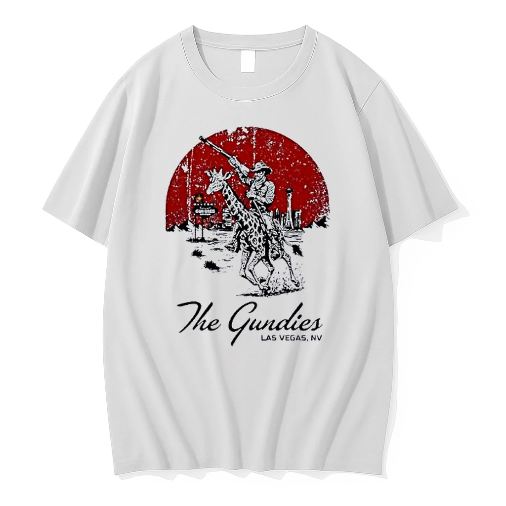 The Gundies Las Vegas Cowboy Riding A Giraffe Shirts