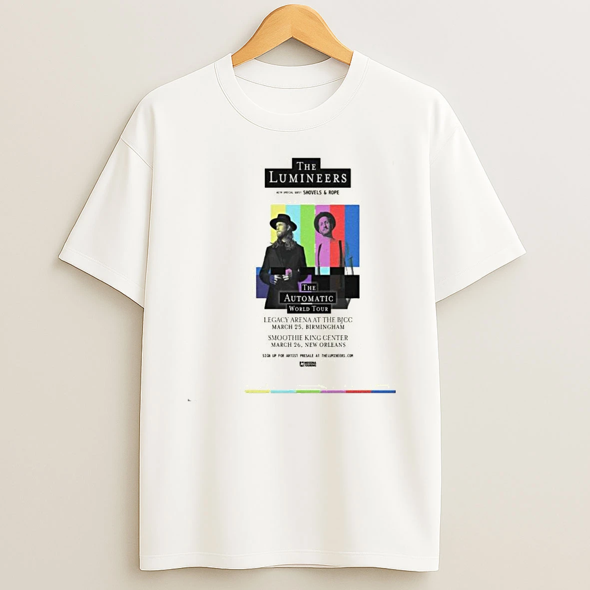 The Lumineers Birmingham New Orleans March 25 26 2026 Tour Shirts