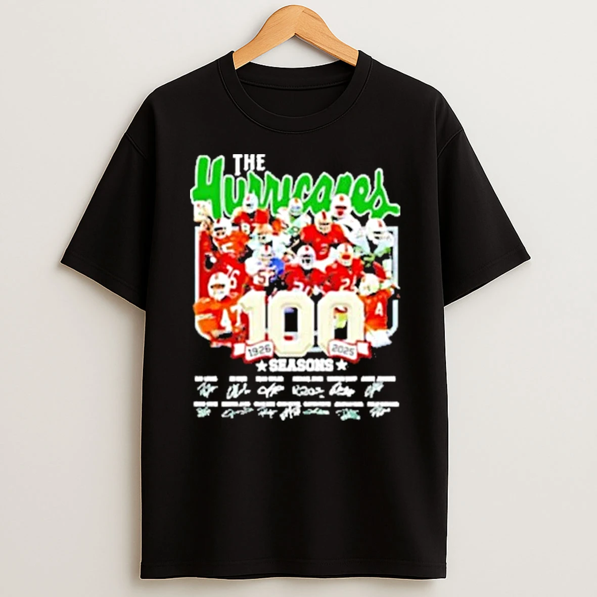 The Miami Hurricanes 100 Season 1926 To 2026 Players Shirts