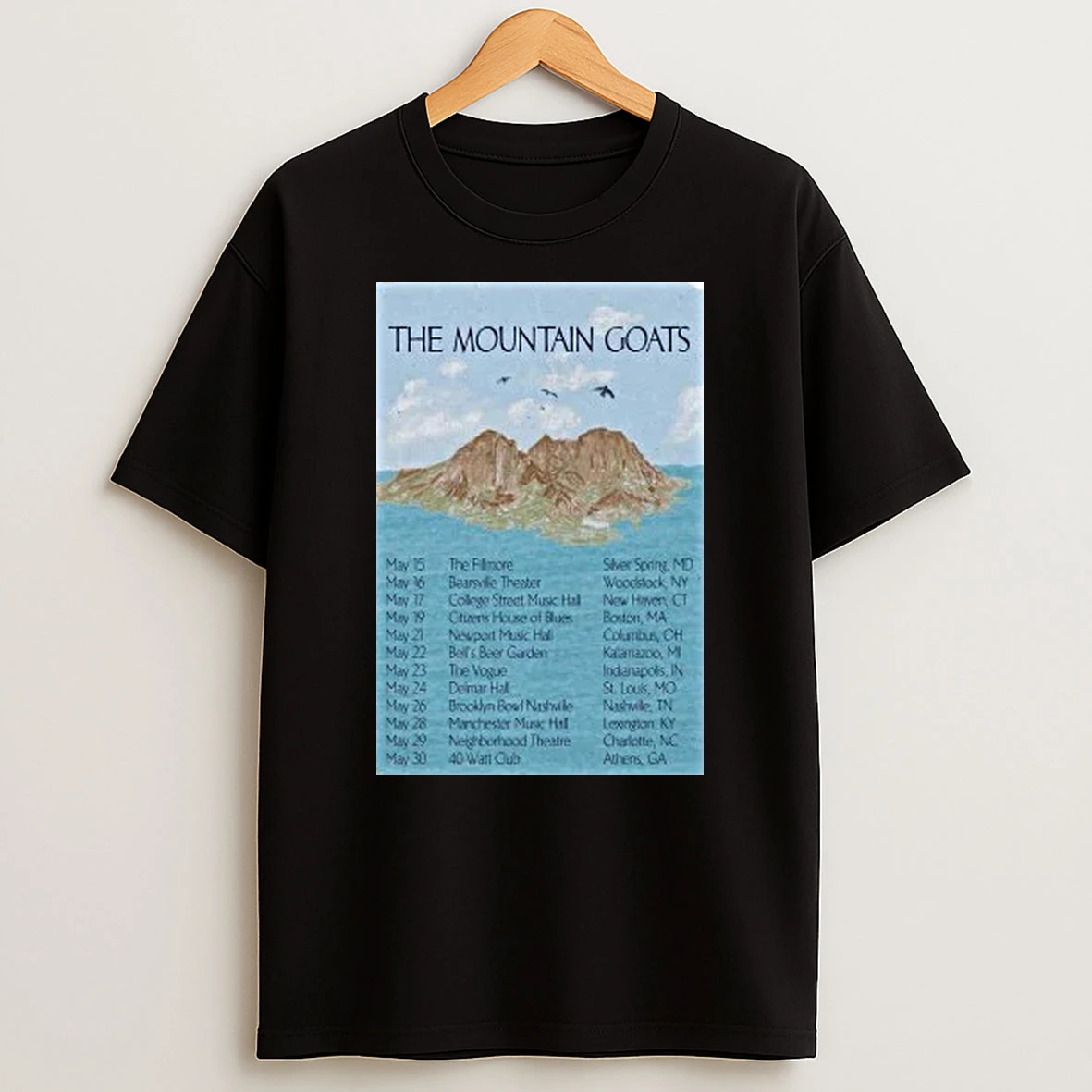 The Mountain Goats May Tour 2026 Shirts