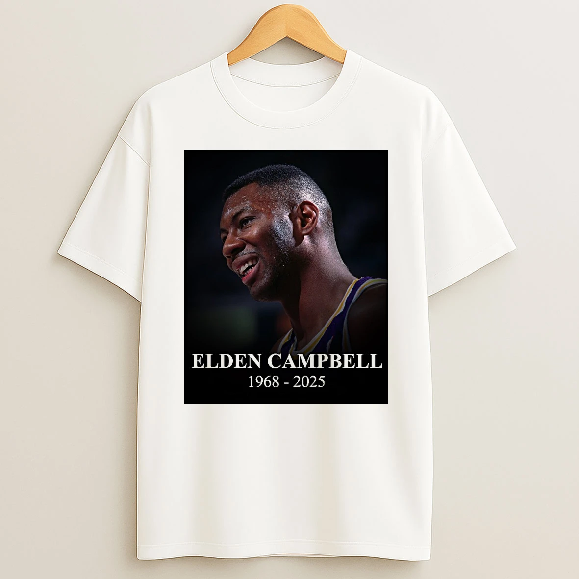 The Nba Mourns The Passing Of Elden Campbell 1968 2025 Shirts