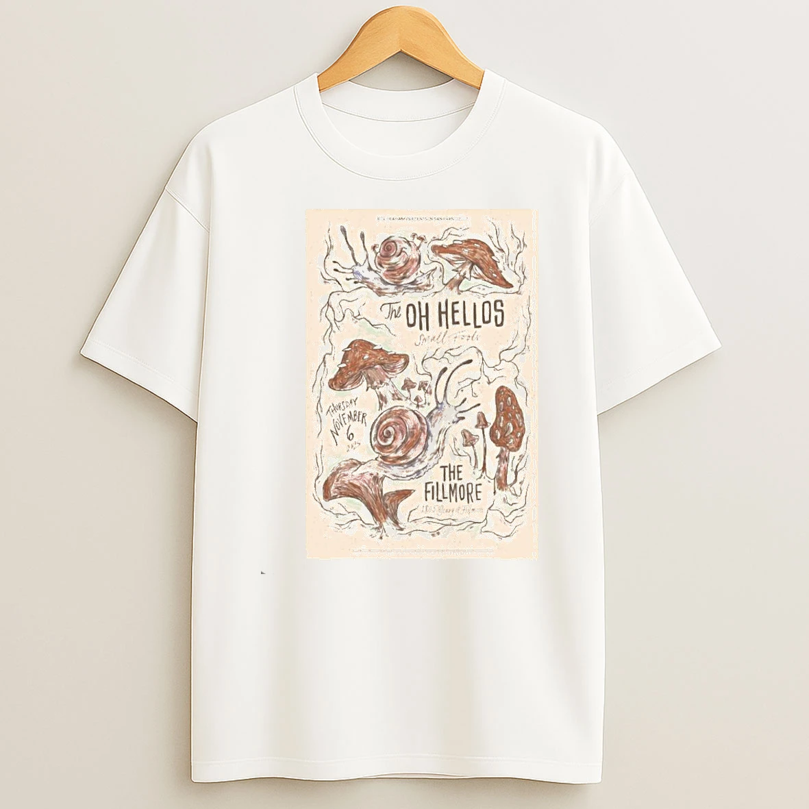 The Oh Hellos San Francisco Ca November 6 2025 Concert Shirts