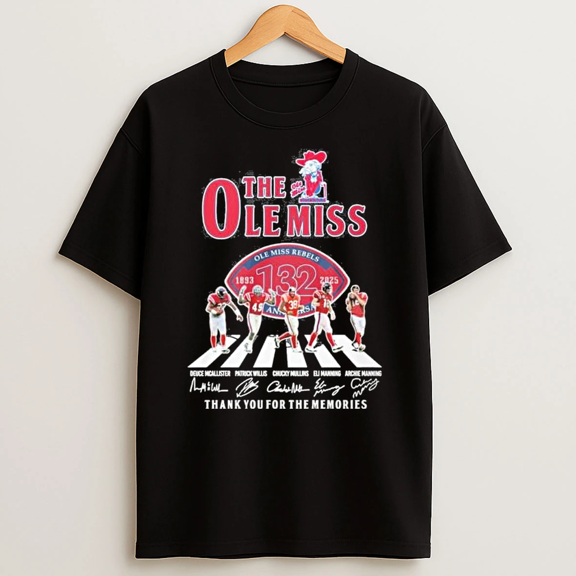 The Ole Miss Rebels Abbey Road 132th Anniversary 1893 2025 Shirts