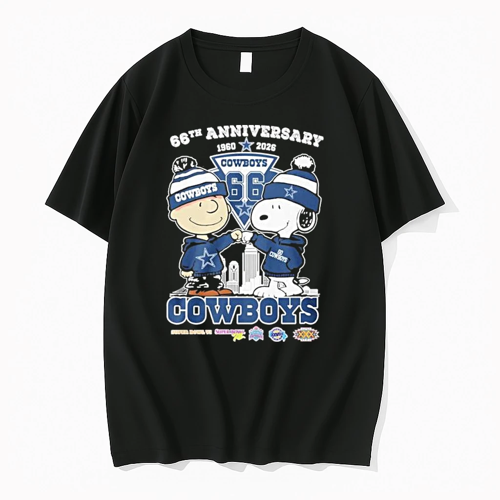 The Peanuts Fist Bump X Dallas Cowboys 66th Anniversary Shirts
