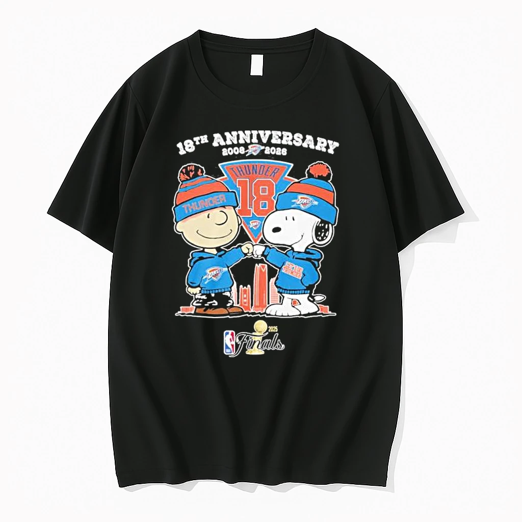 The Peanuts Fist Bump X Okc Thunder 18th Anniversary 2008 2026 Shirts