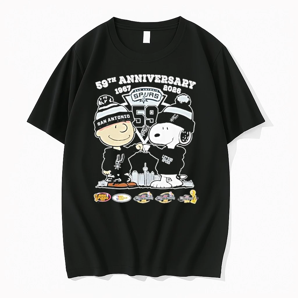 The Peanuts Fist Bump X San Antonio Spurs 59th Anniversary 1967 2026 Shirts