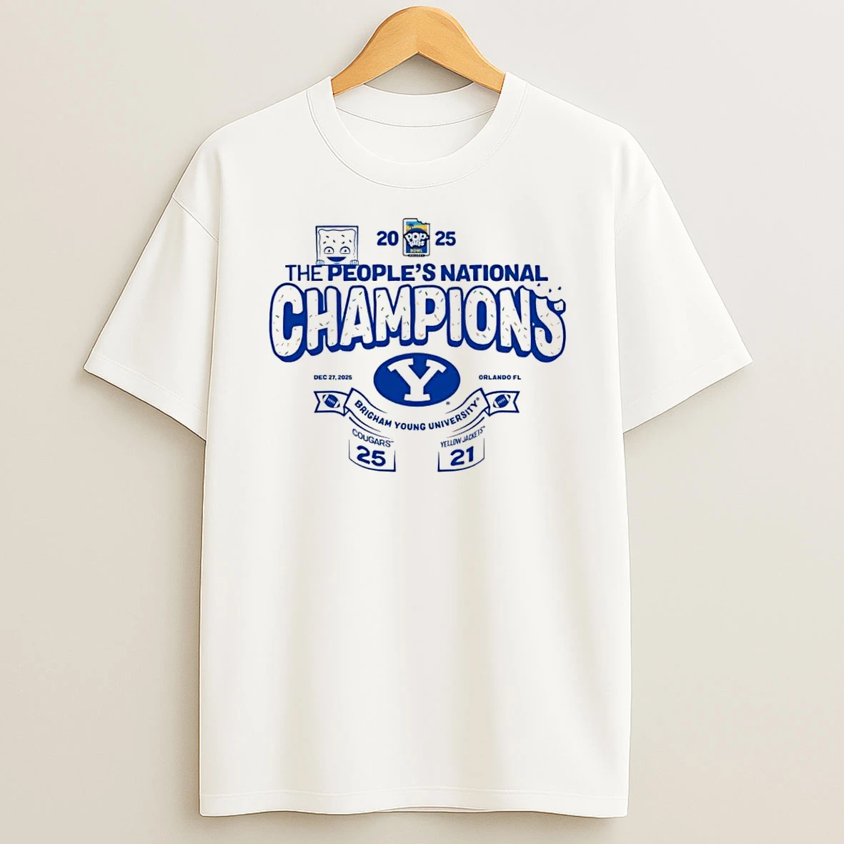 The Peoples National Champions Pop Tarts Bowl Byu Cougars Score Shirts