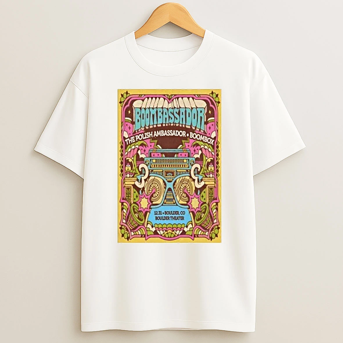 The Polish Ambassador And Boombox Dec 31 2025 Boulder Theater In Boulder Co Shirts
