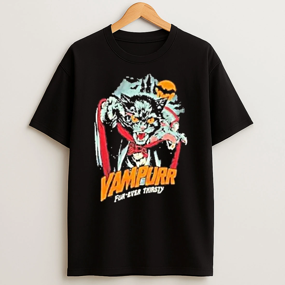 The Return Of Vampurr Fur Ever Thirsty Vampire Cat Shirts