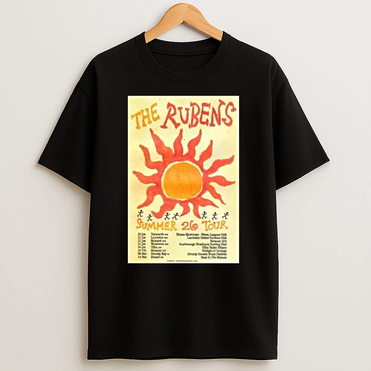 The Rubens Summer 2026 Tour Shirts