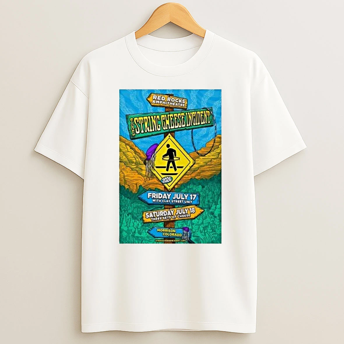 The String Cheese Incident 2026 Red Rocks Amphitheater Morrison Co Shirts