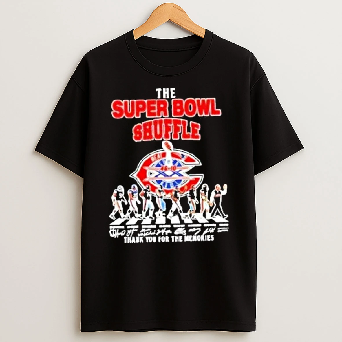 The Super Bowl Shuffle Chicago Bears Vs New England Patriots 46 10 Score Signatures Shirts