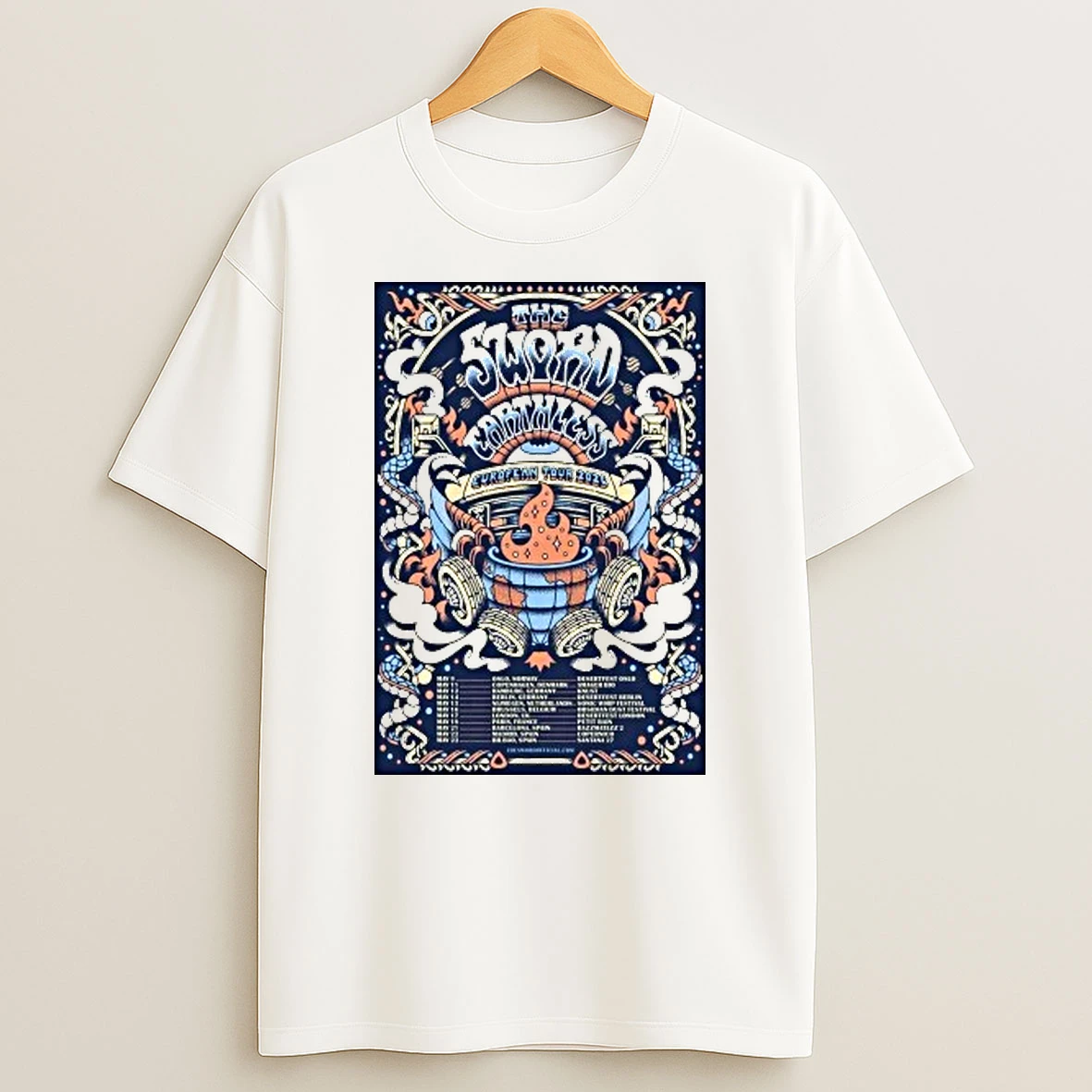 The Sword And Earthless European Tour 2026 Shirts