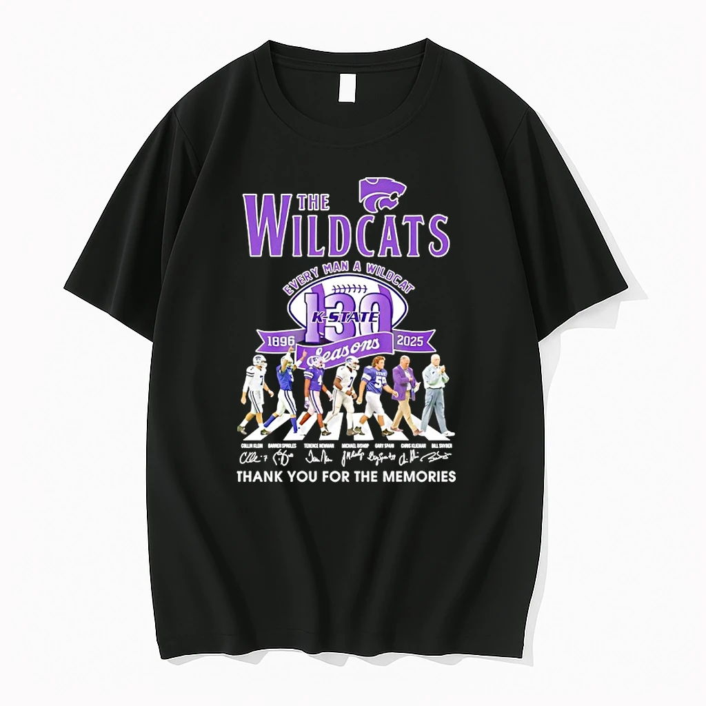 The Wildcats Every Man A Wildcat K State 130 Seasons Thank You For The Memories Signatures Shirts