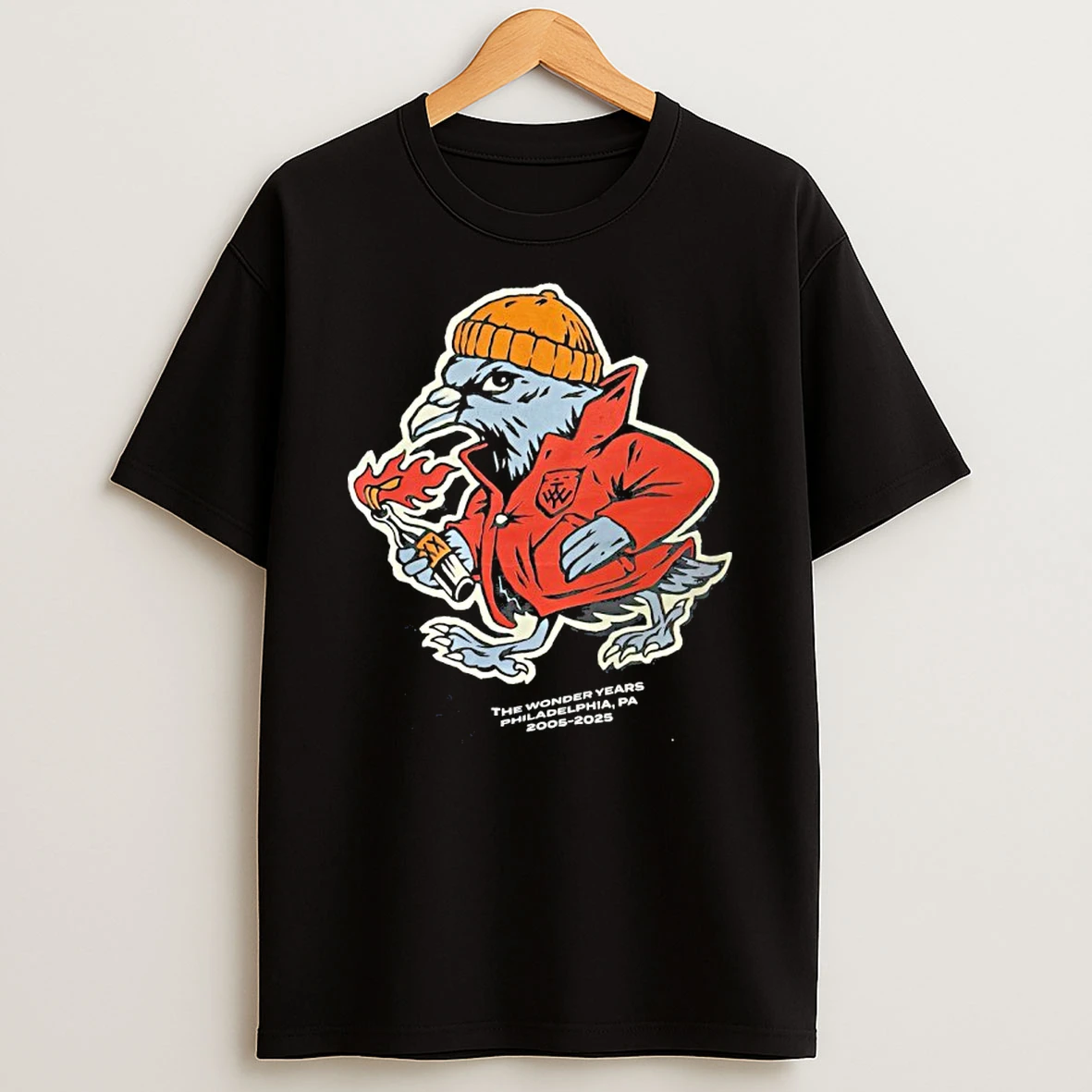The Wonder Years 20th Anniversary Hank The Pigeon Big Bird Philadelphia Pa 2005 2025 Shirts