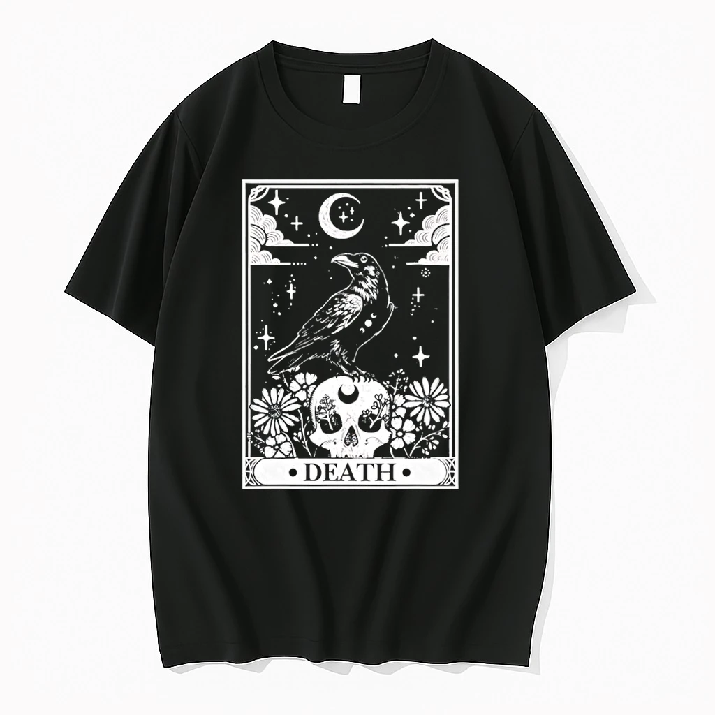 The Crow Death Tarot Card Shirts