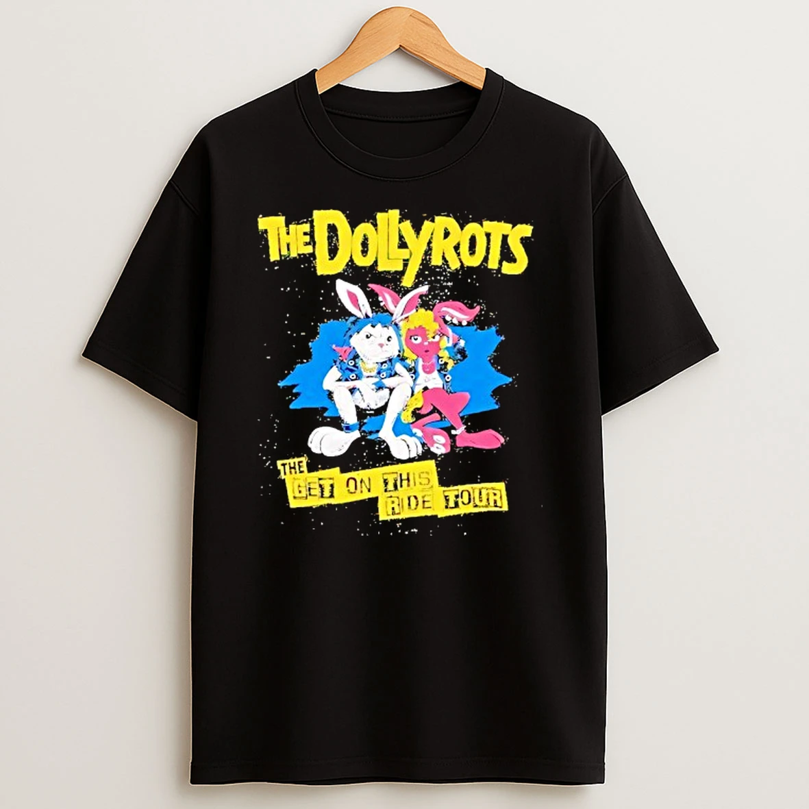 The Dollyrots The Get On This Ride Summer Tour 2025 Bunny Shirts