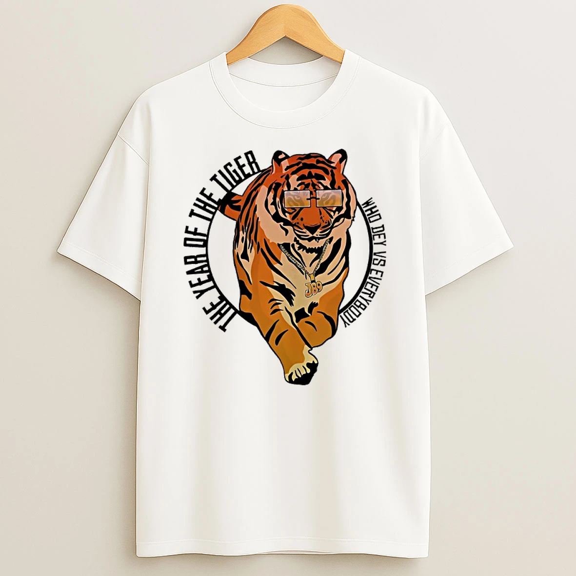 The Year Of The Tiger Who Dey Vs Everybody Shirts