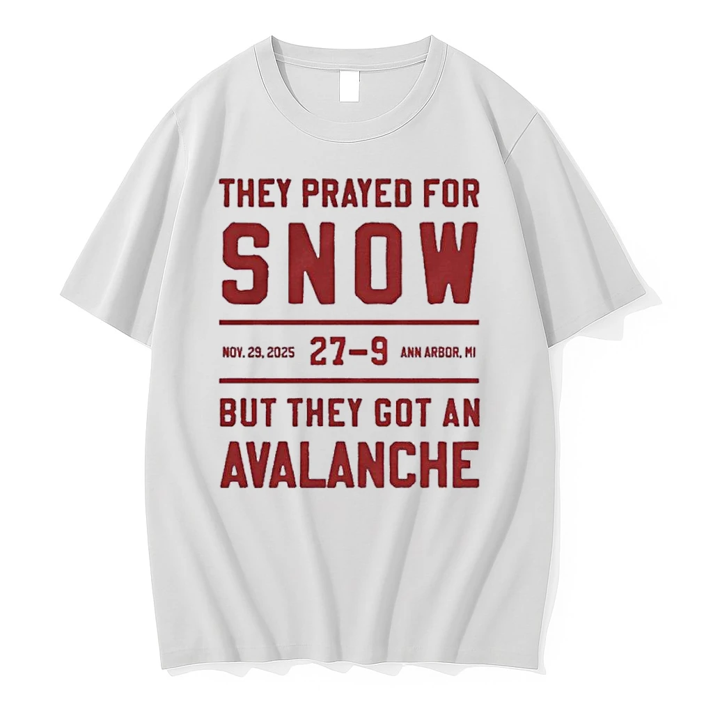 They Prayed For Snow Ohio State 27 9 Michigan But They Got An Avalanche Shirts