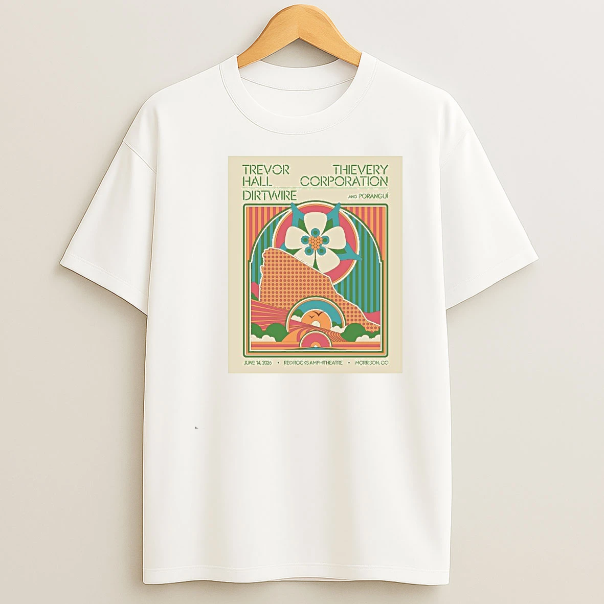 Thievery Corporation Red Rocks June 14 2026 Show Shirts