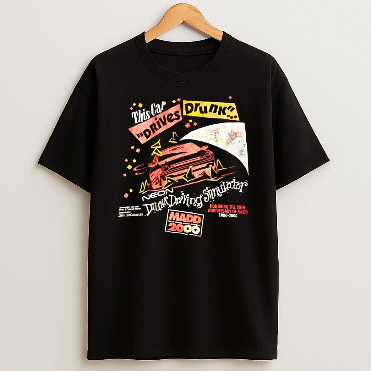 This Car Drives Drunk Neon Drunk Driving Simulator Shirts