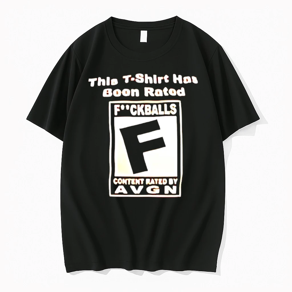 This Has Been Rated Fuckballs Content Rated By Avgn Shirts