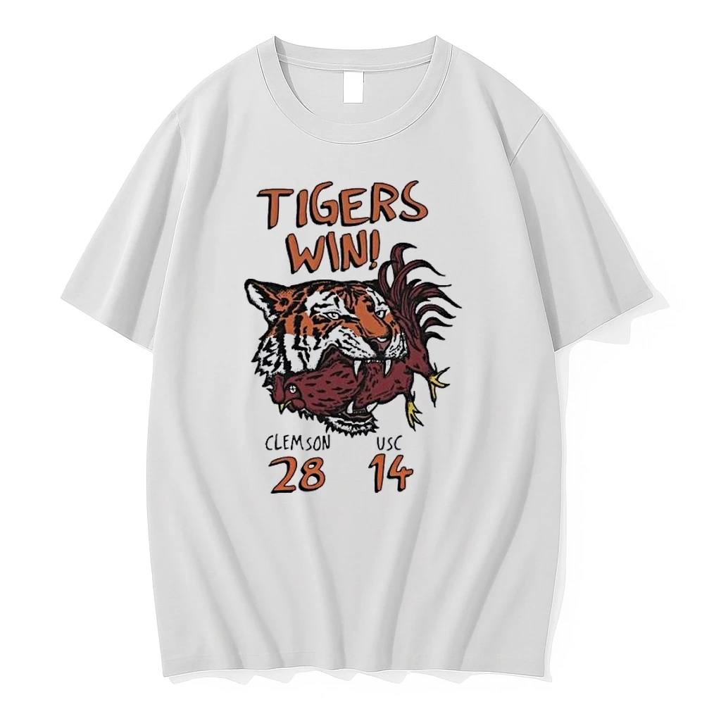 Tigers Win 205 Clemson Tigers 28 14 South Carolina Gamecocks Mascot Shirts