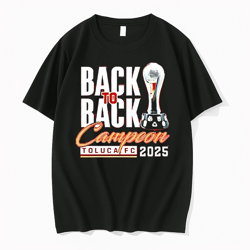 Toluca Fc Campeones Champions Liga Mx 2025 Back To Back Trophy Shirts